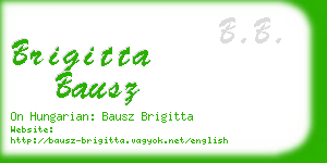 brigitta bausz business card